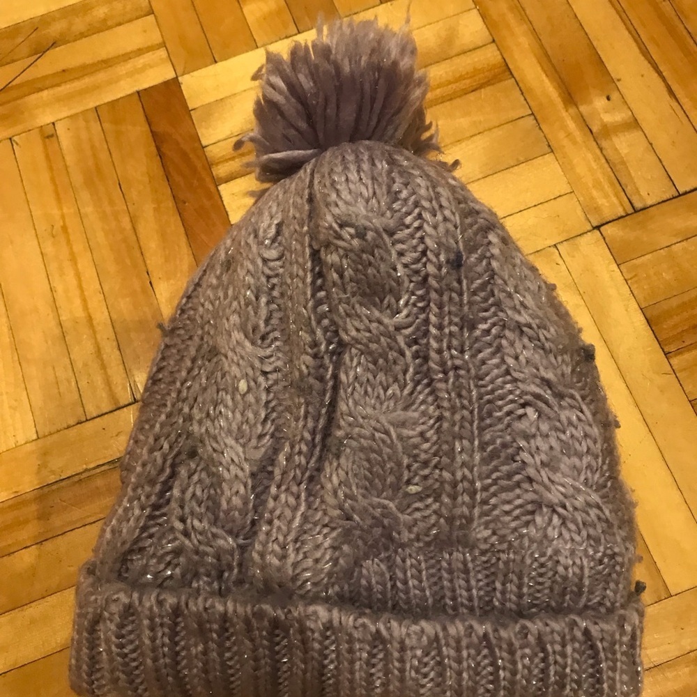 3/15$  Cable Knit Pom-Pom Hat for Kids